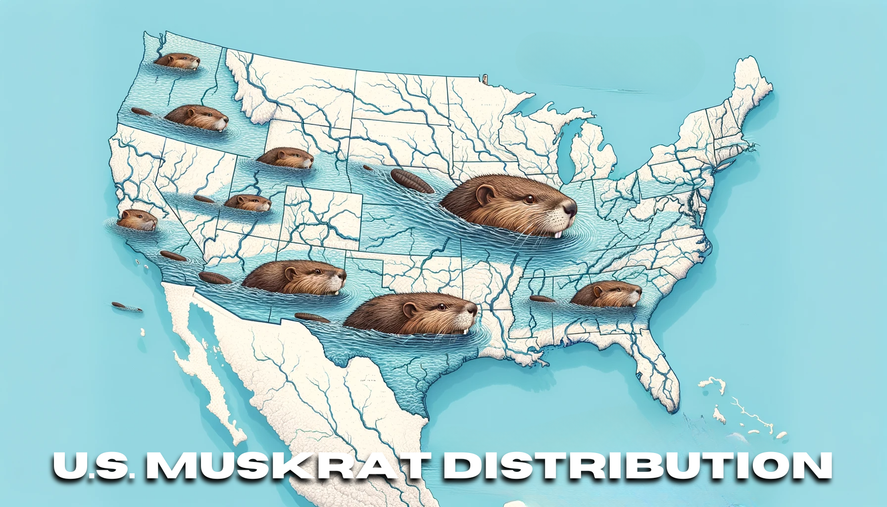 Muskrat Distribution in The United States